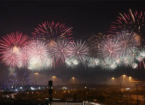 辽源焰火晚会